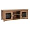 Flash Furniture Sheffield Classic TV Stand for up to 80in. TVs - Modern Walnut Finish w/Full Glss Doors - 3 Shelves GC-MBLK65-WAL-GG - alternate 8